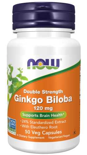 Now Double Strength Ginkgo Biloba 120mg